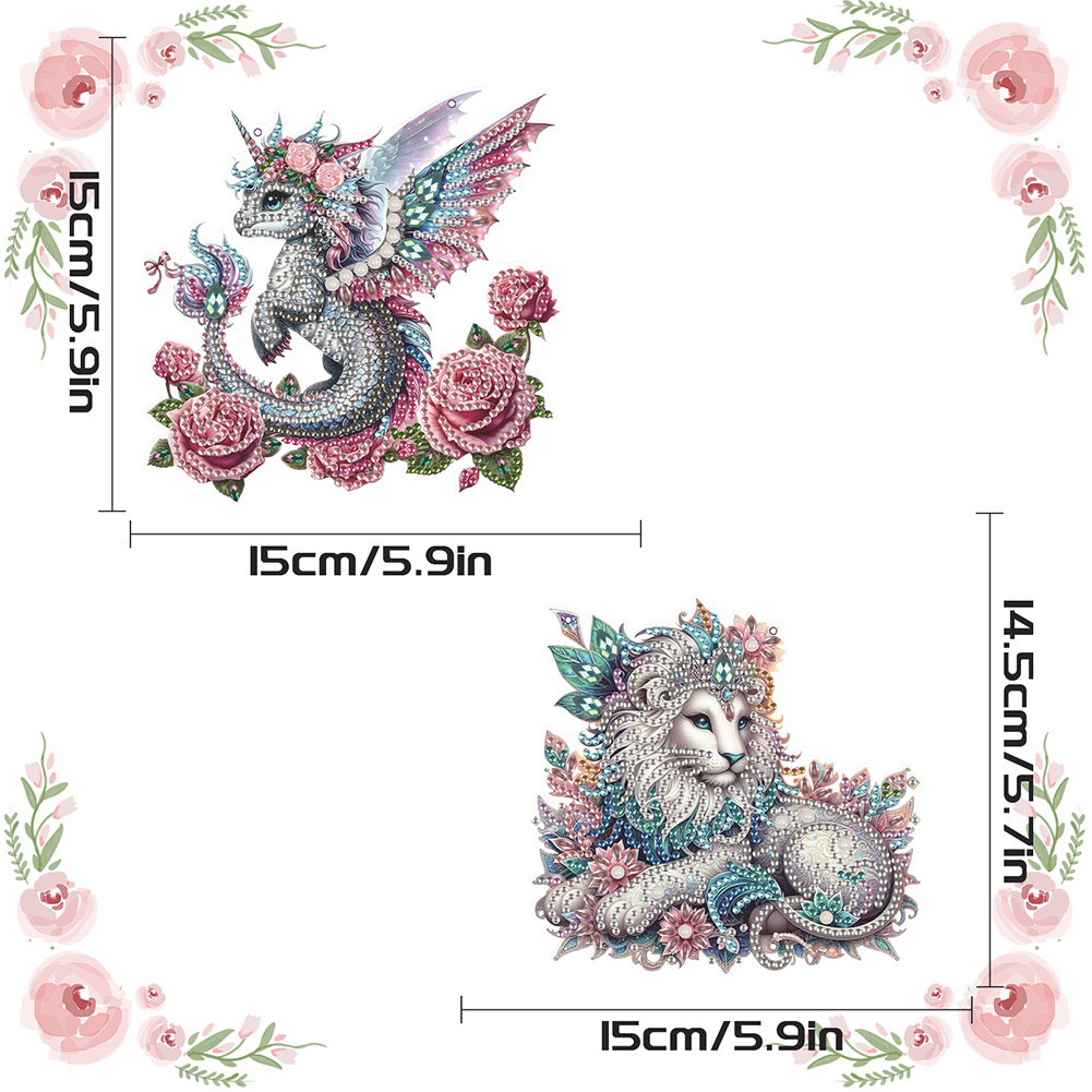 2Pcs PET Special Shaped Cute A - Resin Art Hanging 리뷰 및 가격