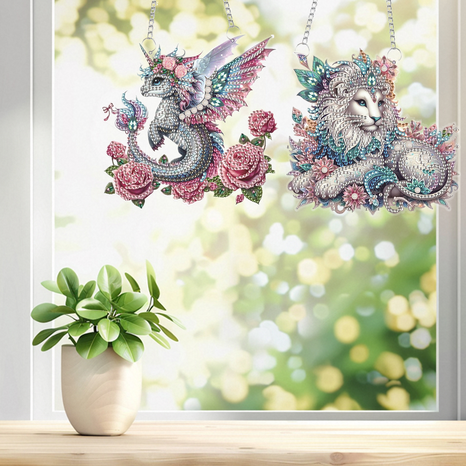 2Pcs PET Special Shaped Cute A - Resin Art Hanging 리뷰 및 가격