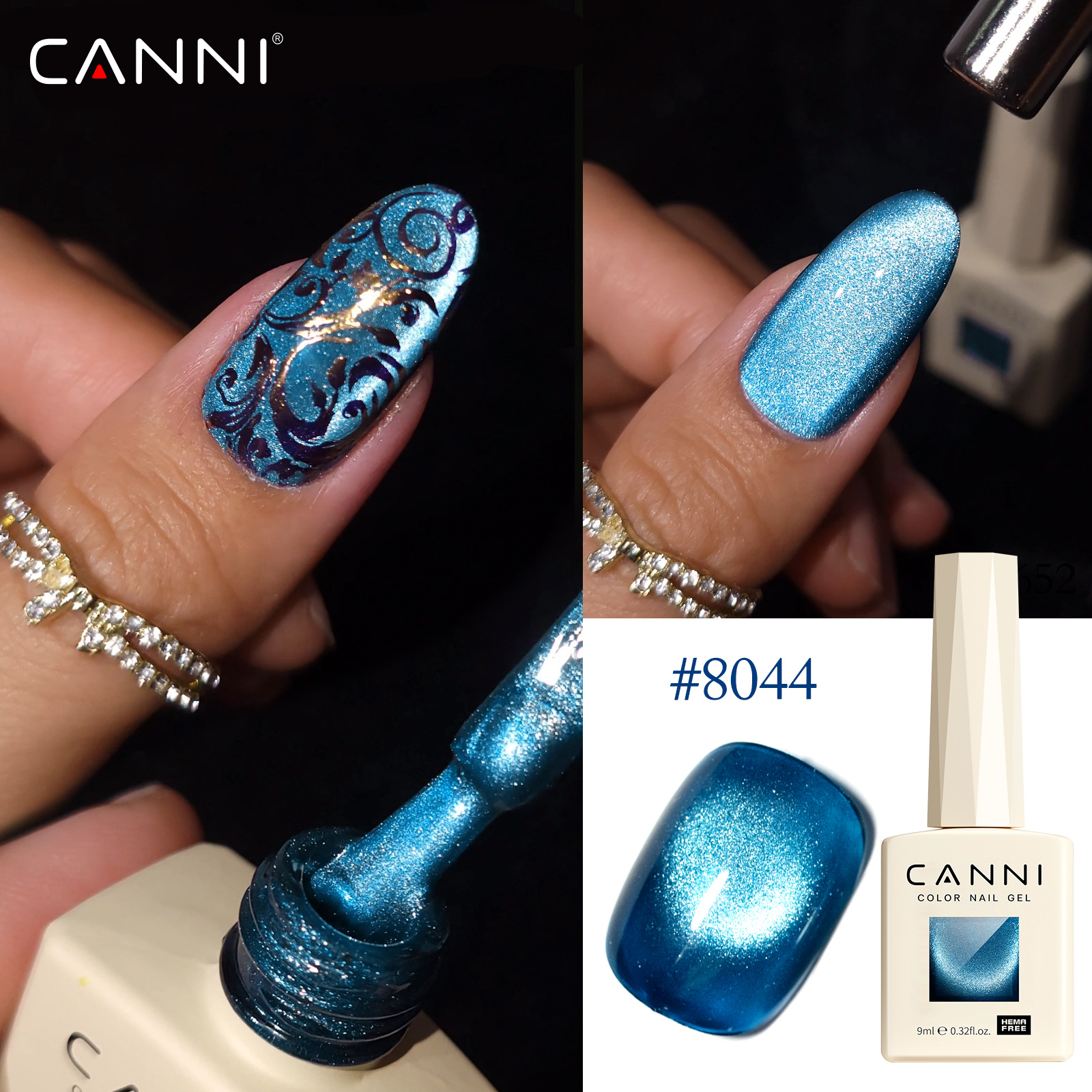 8pcs/kit 9ML CANNI Cat Eye Gel - Uv Lamp Nail Resin 리뷰 및 가격