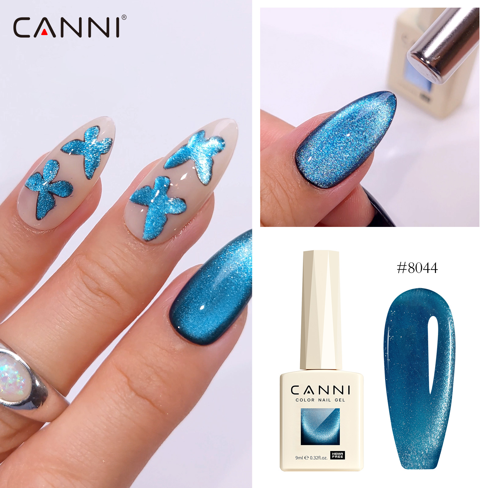 8pcs/kit 9ML CANNI Cat Eye Gel - Uv Lamp Nail Resin 리뷰 및 가격
