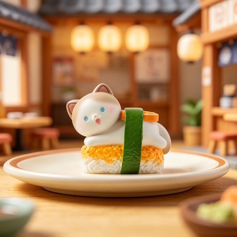 Kawaii Action Figure Sushi Cat - Resin Art Furniture 리뷰 및 가격