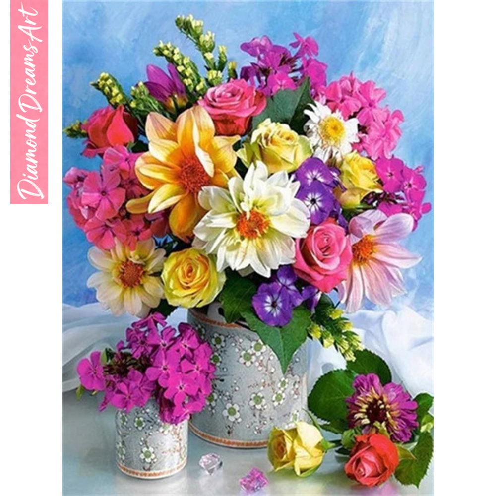 Full Diamond Mosaic Flower 5D  - Resin Art Rose 리뷰 및 가격