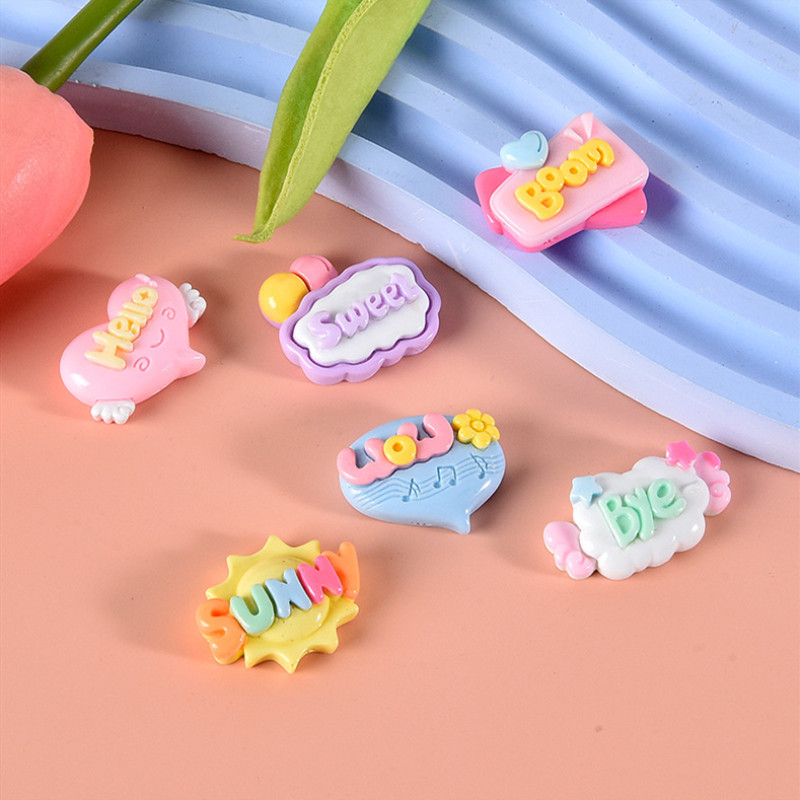 10/20/30Pcs Cute Letter Planar - Resin Art Letter Keychain 리뷰 및 가격