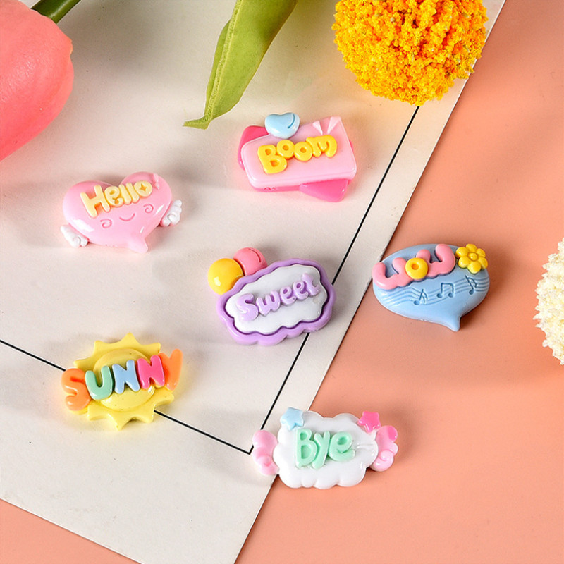 10/20/30Pcs Cute Letter Planar - Resin Art Letter Keychain 리뷰 및 가격