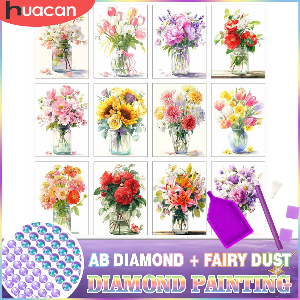HUACAN Diamond Art Painting Ro - Resin Art Rose 리뷰 및 가격