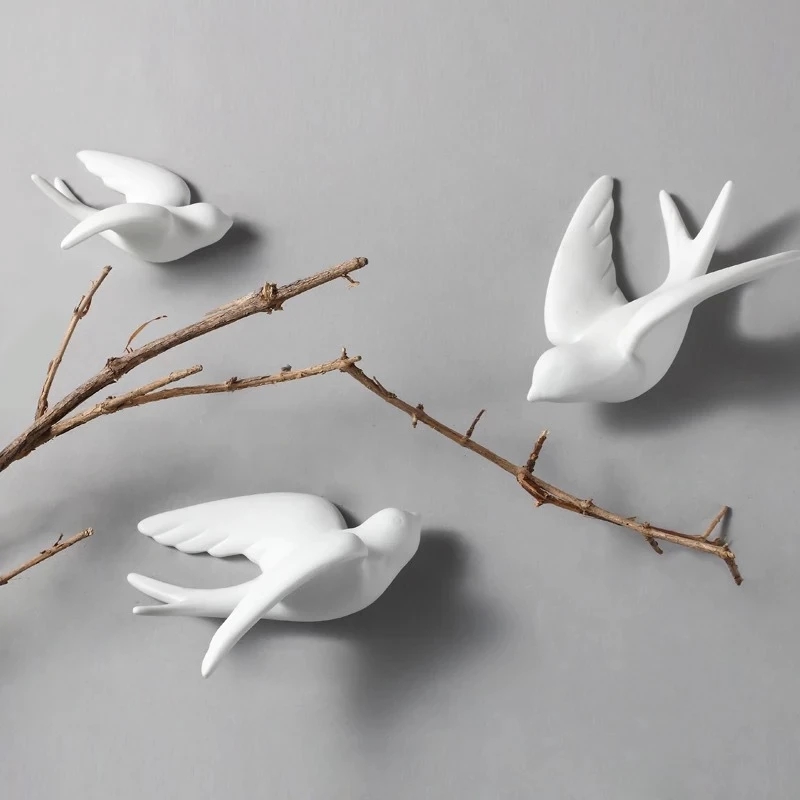 Creative Ceramic Birds Wall Ha - Resin Art Hanging 리뷰 및 가격