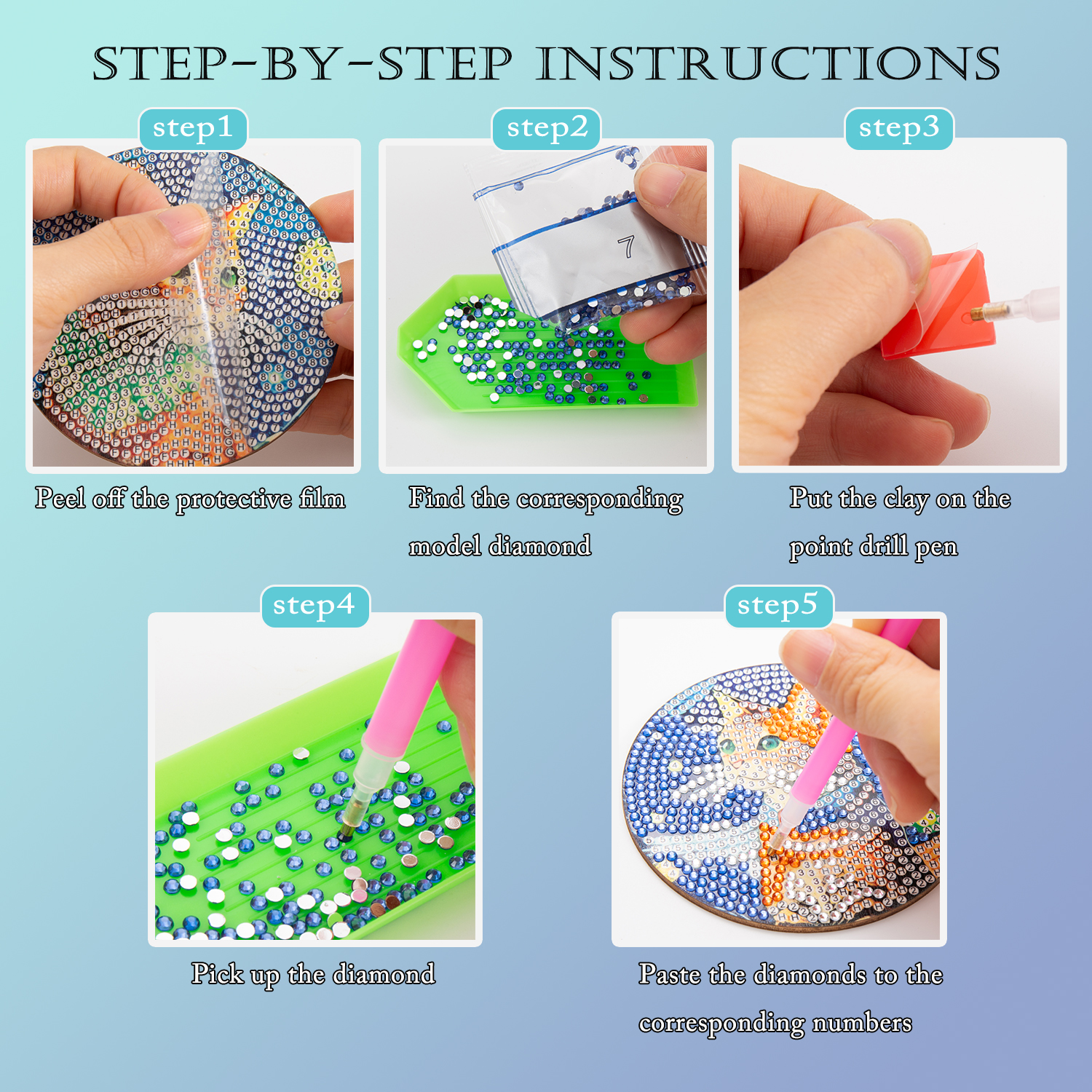 8 pieces/set of diamond painte - Resin Art Kit 리뷰 및 가격