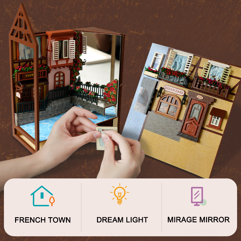 DIY Wooden Book Nook Retro Col - Resin Art With Wood 리뷰 및 가격
