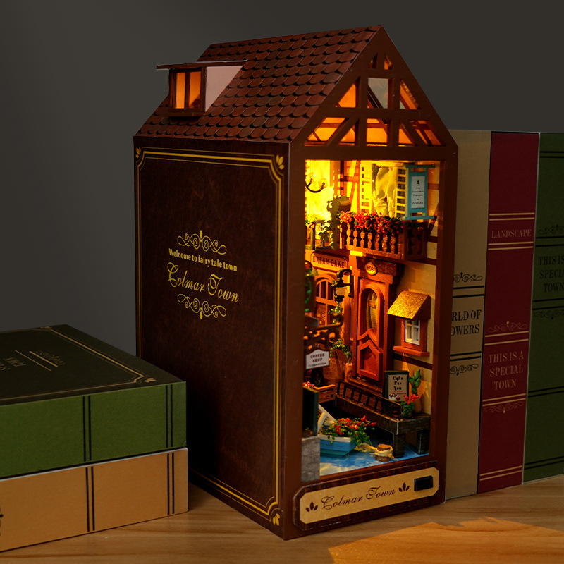DIY Wooden Book Nook Retro Col - Resin Art With Wood 리뷰 및 가격