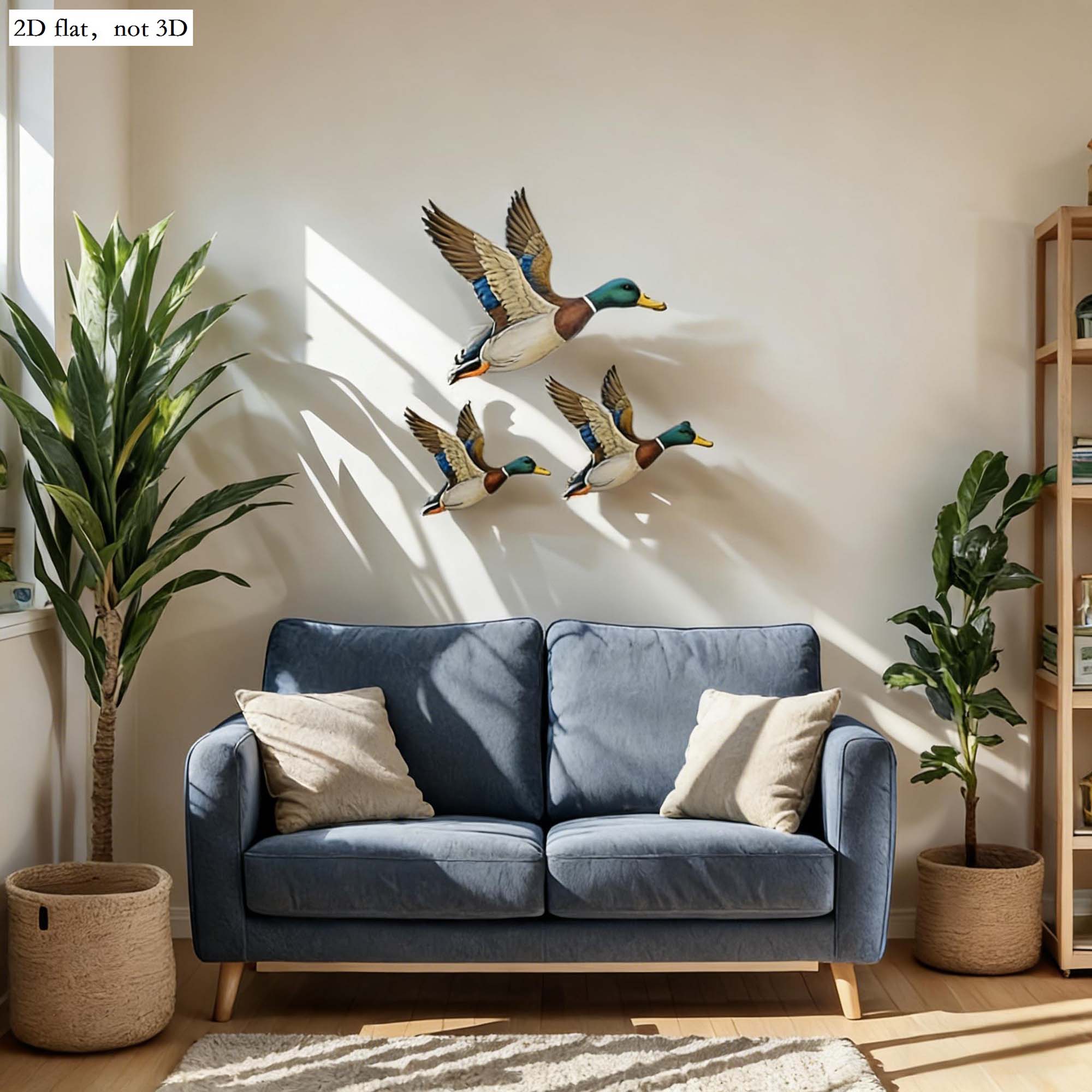 3Pcs Wild Duck Wall Arts Uniqu - Resin Art With Wood 리뷰 및 가격