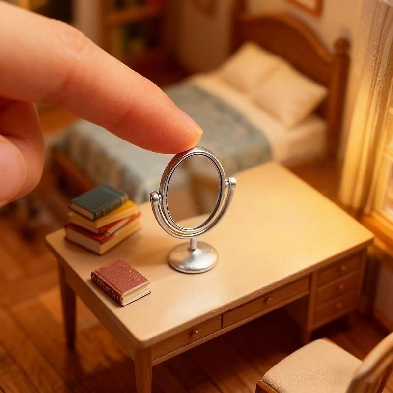 1Pcs Miniature Retro Mirror Dr - Resin Art Furniture 리뷰 및 가격
