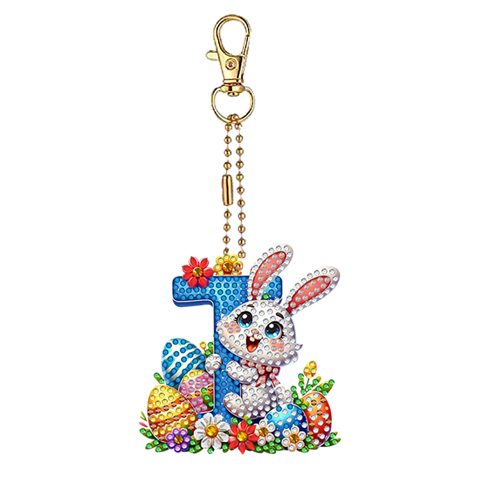 Easter Diamond Art Keychain Or - Resin Art Letter Keychain 리뷰 및 가격