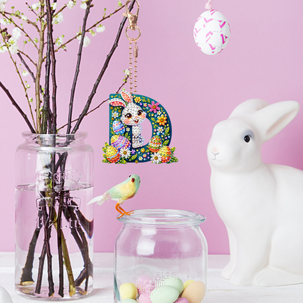 Easter Diamond Art Keychain Or - Resin Art Letter Keychain 리뷰 및 가격