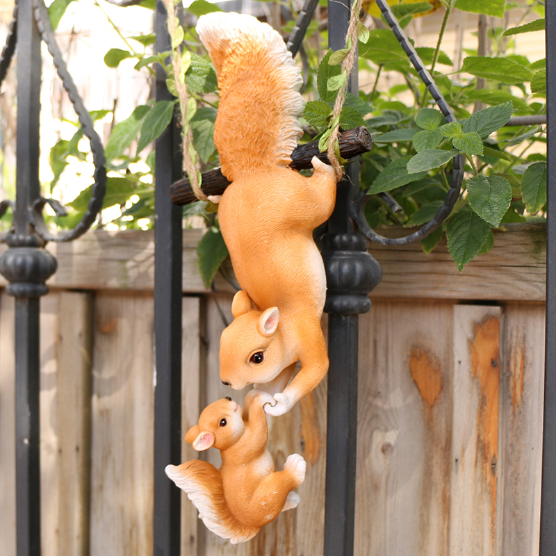 Mother Child Squirrel Resin Ha - Resin Art Hanging 리뷰 및 가격