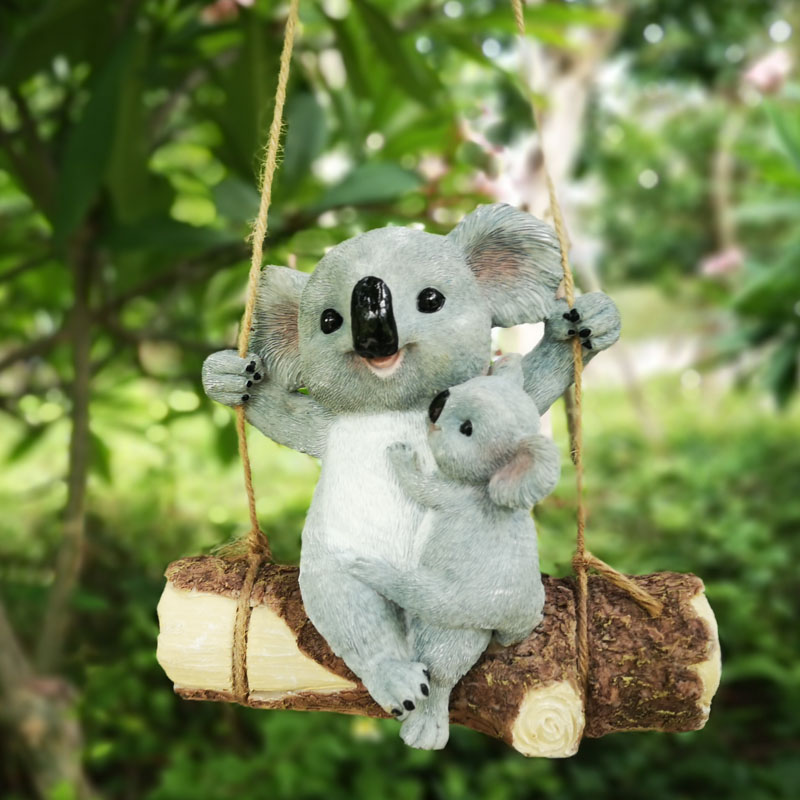 Mother Child Squirrel Resin Ha - Resin Art Hanging 리뷰 및 가격