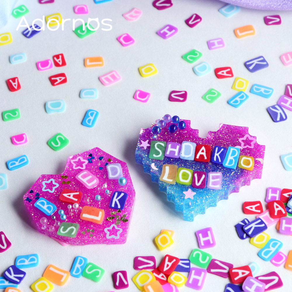 10g Colorful Letters Soft Clay - Resin Art Letter Keychain 리뷰 및 가격
