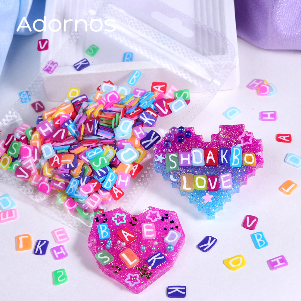 10g Colorful Letters Soft Clay - Resin Art Letter Keychain 리뷰 및 가격