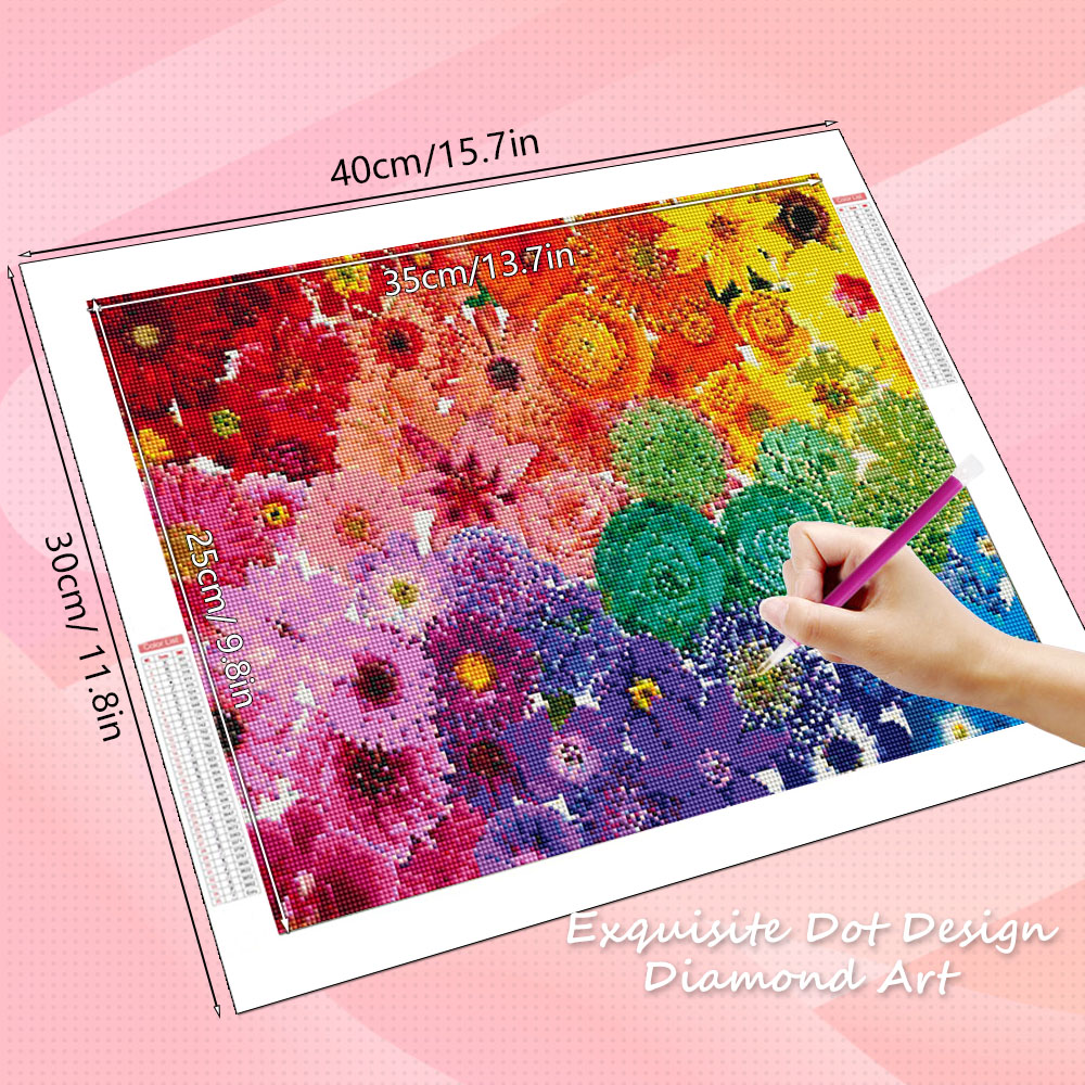 HUACAN Diamond Art Kits Flower - Resin Art Rose 리뷰 및 가격