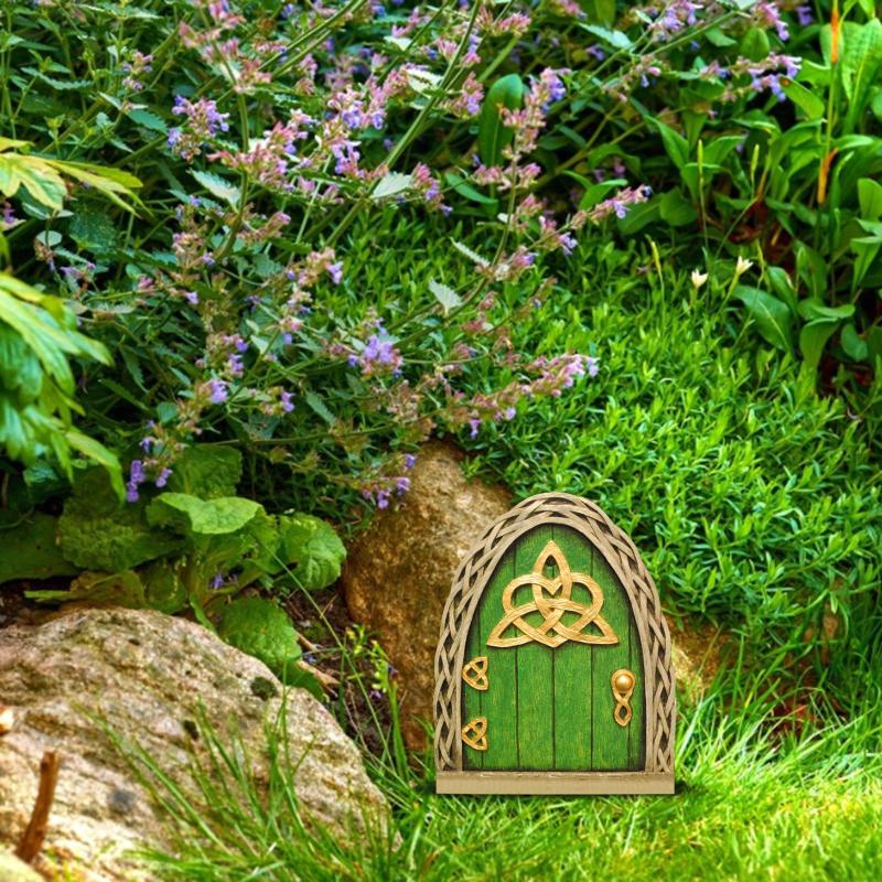 Elf Fairy Door Miniature Garde - Resin Art With Wood 리뷰 및 가격