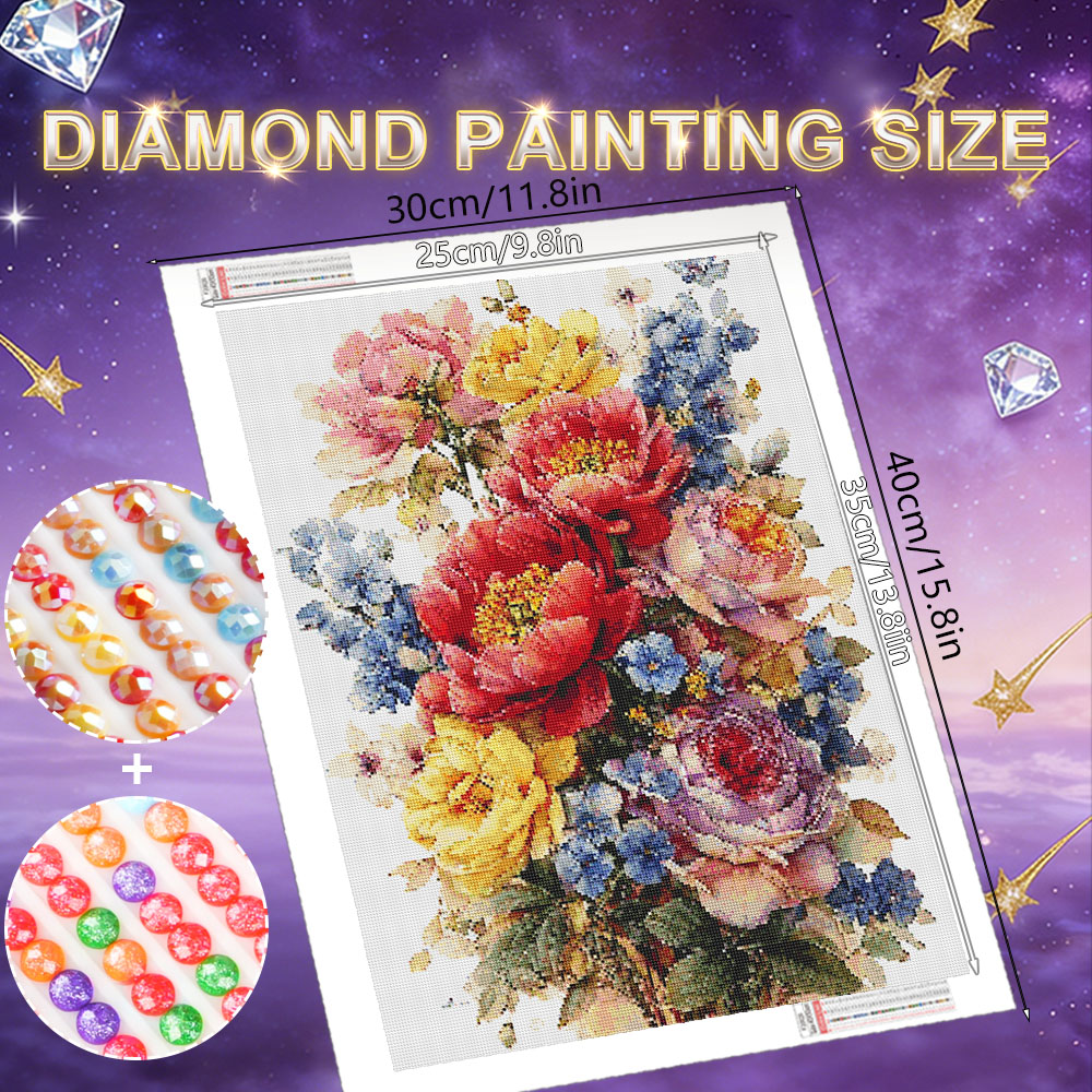 HUACAN Diamond Painting Kit Fl - Resin Art Rose 리뷰 및 가격