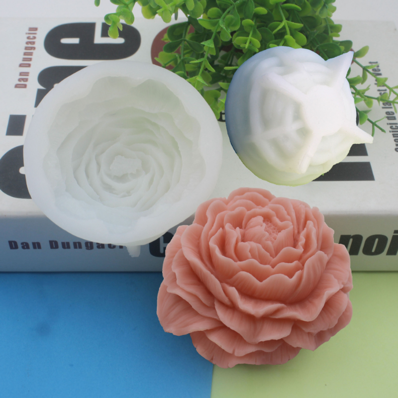 Large Peony Flower Silicone Ca - Resin Art Furniture 리뷰 및 가격