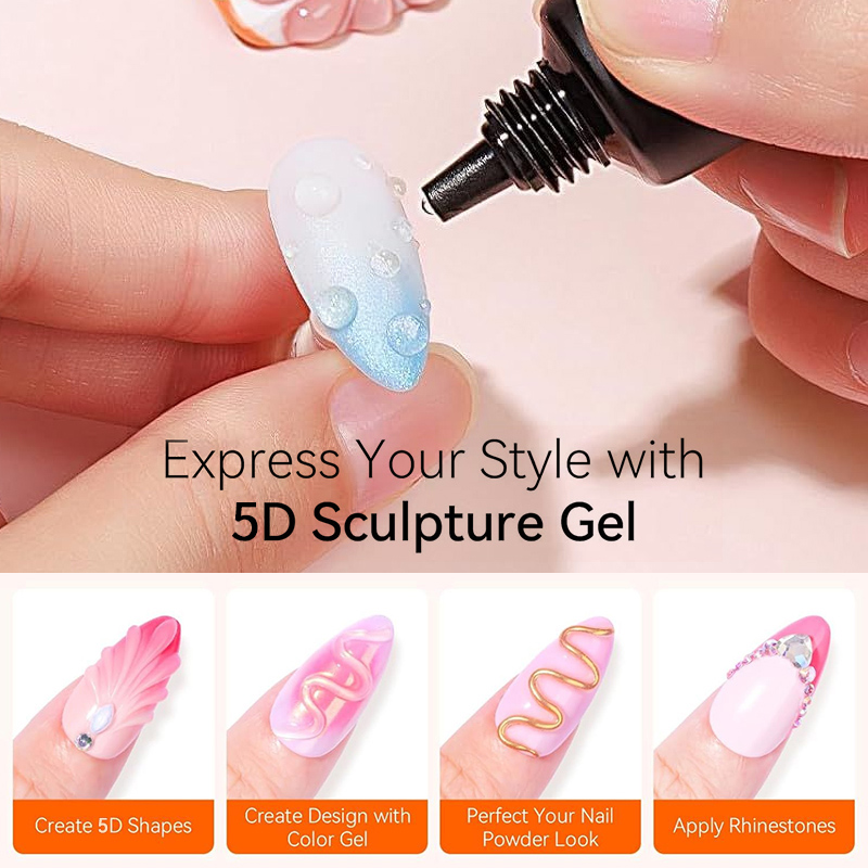 BORN PRETTY 2PCS 5D Sculpting  - Uv Lamp Nail Resin 리뷰 및 가격