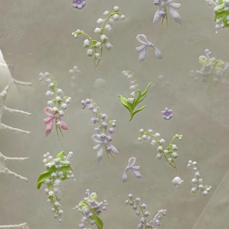Flowers Series 3D Curved Nail  - Resin Art Templates Free 리뷰 및 가격
