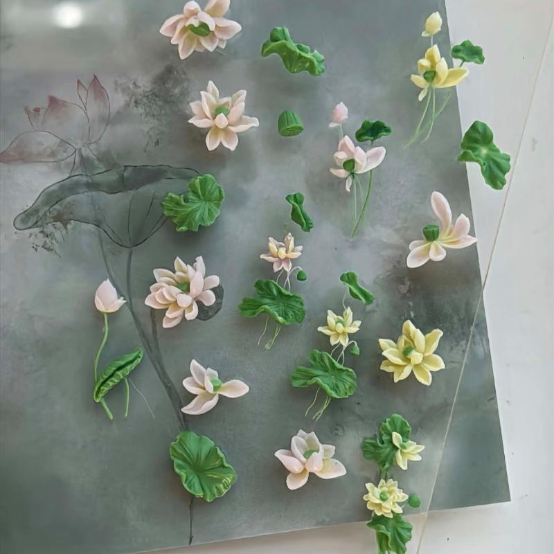 Flowers Series 3D Curved Nail  - Resin Art Templates Free 리뷰 및 가격