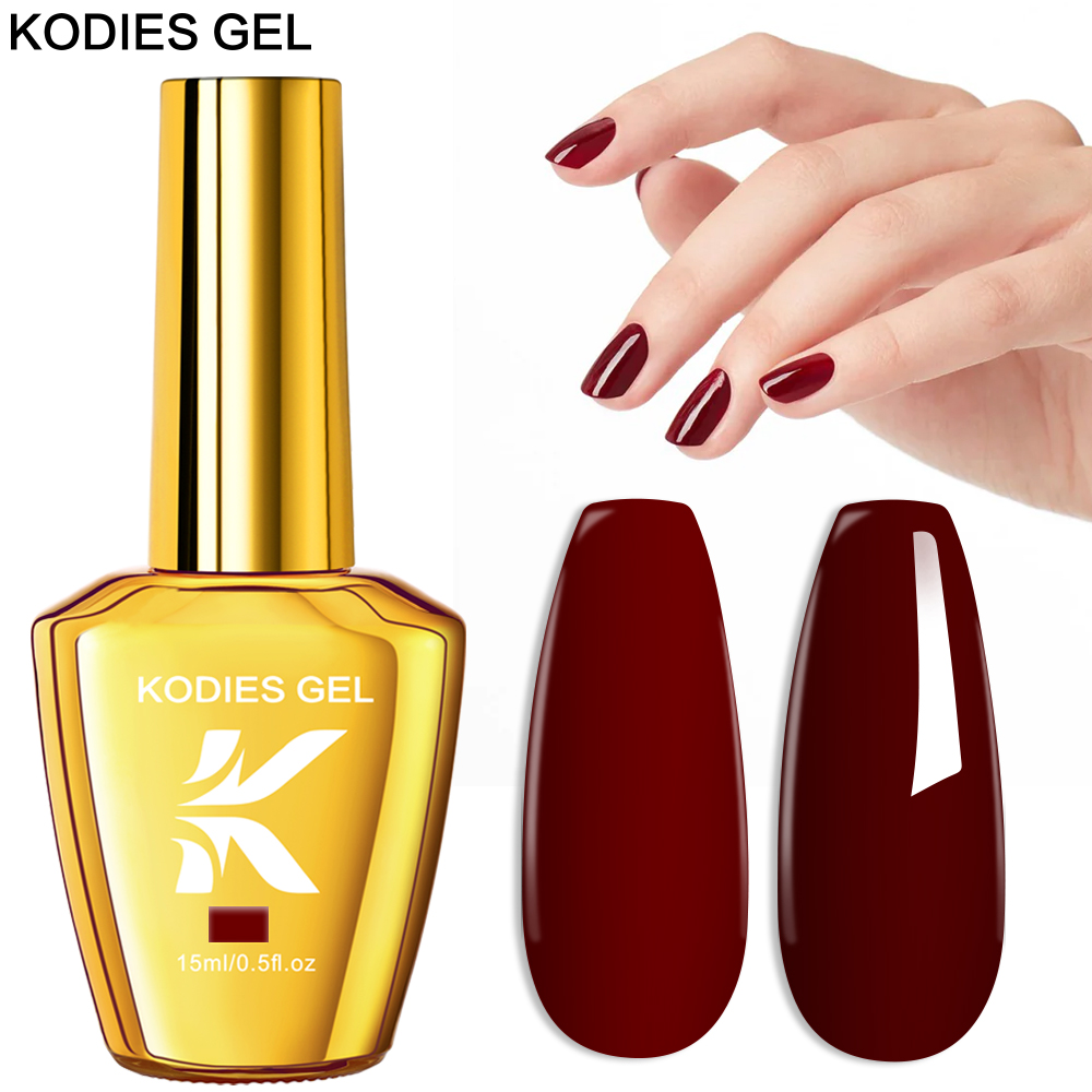 KODIES GEL Burgundy Red Gel Na - Uv Lamp Nail Resin 리뷰 및 가격