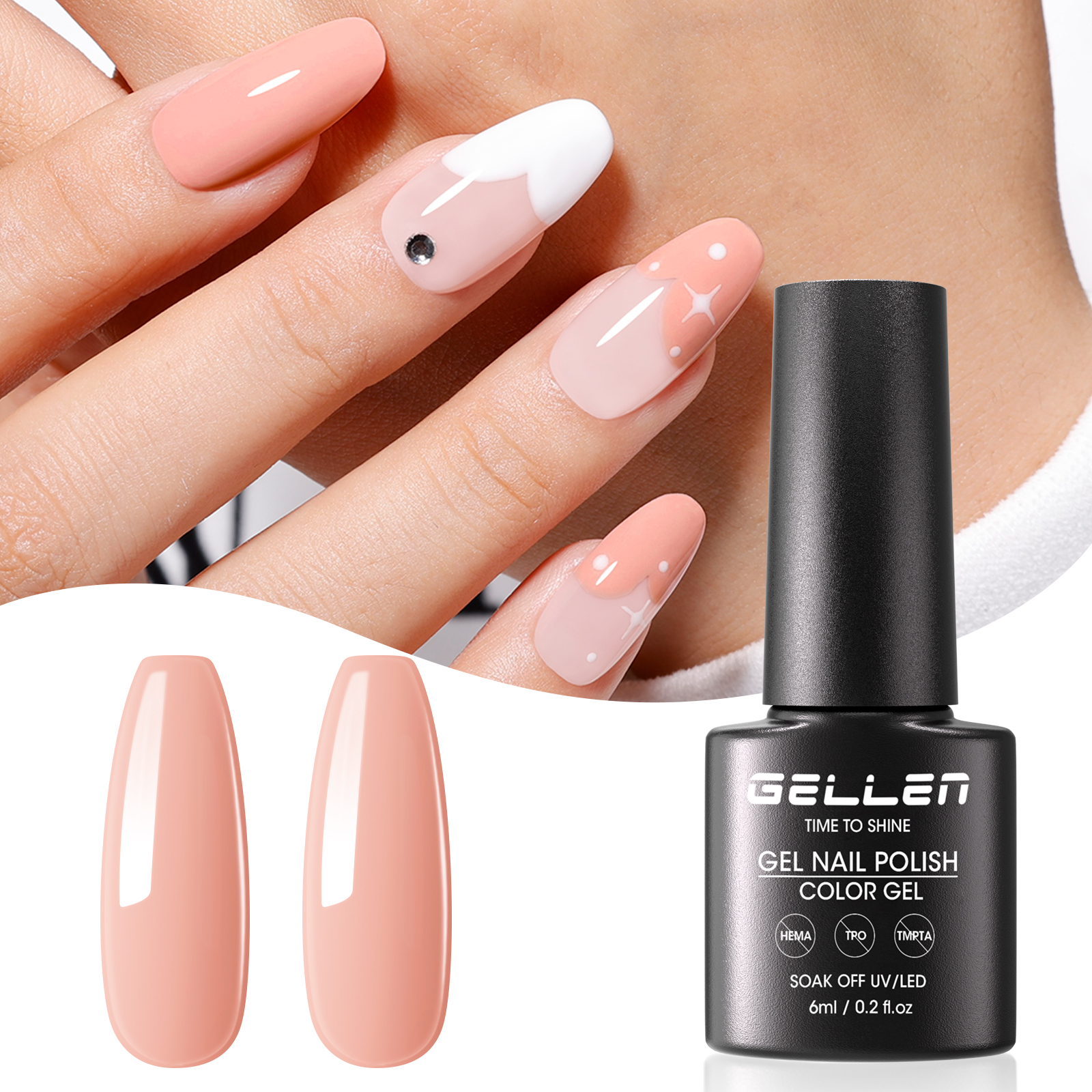 GELLEN Nude Beige Pink Gel Nai - Uv Lamp Nail Resin 리뷰 및 가격