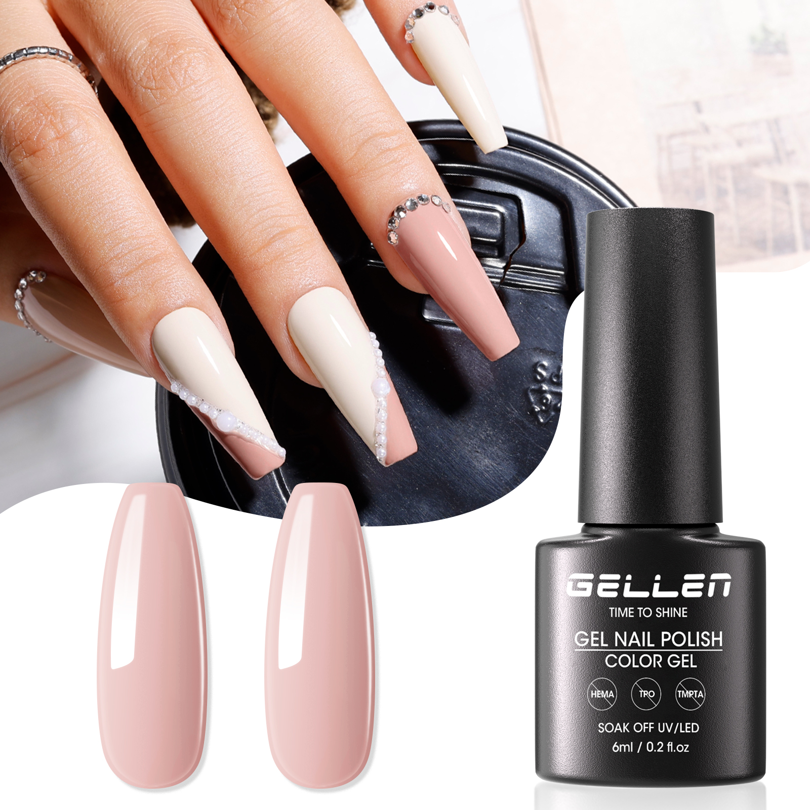 GELLEN Nude Beige Pink Gel Nai - Uv Lamp Nail Resin 리뷰 및 가격