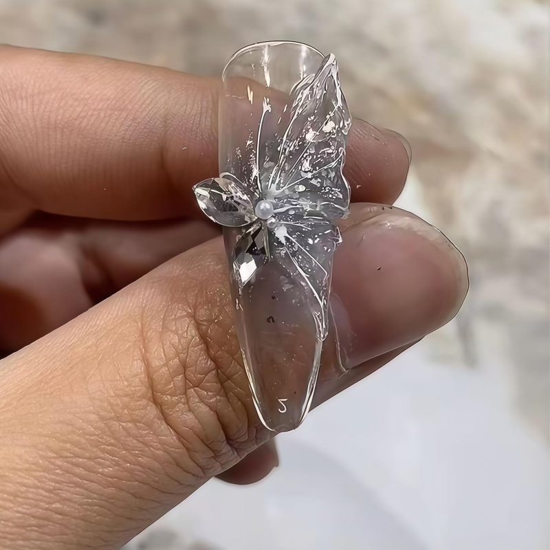 3D Butterfly Flower Gel Nail A - Resin Art Templates Free 리뷰 및 가격