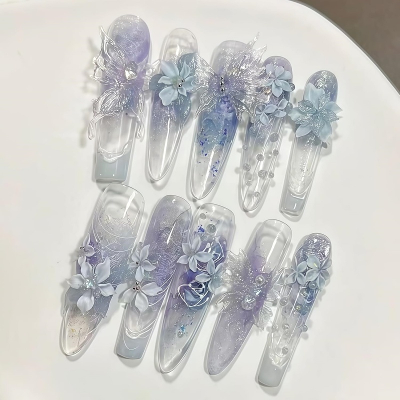 3D Butterfly Flower Gel Nail A - Resin Art Templates Free 리뷰 및 가격