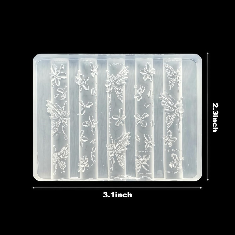 3D Butterfly Flower Gel Nail A - Resin Art Templates Free 리뷰 및 가격