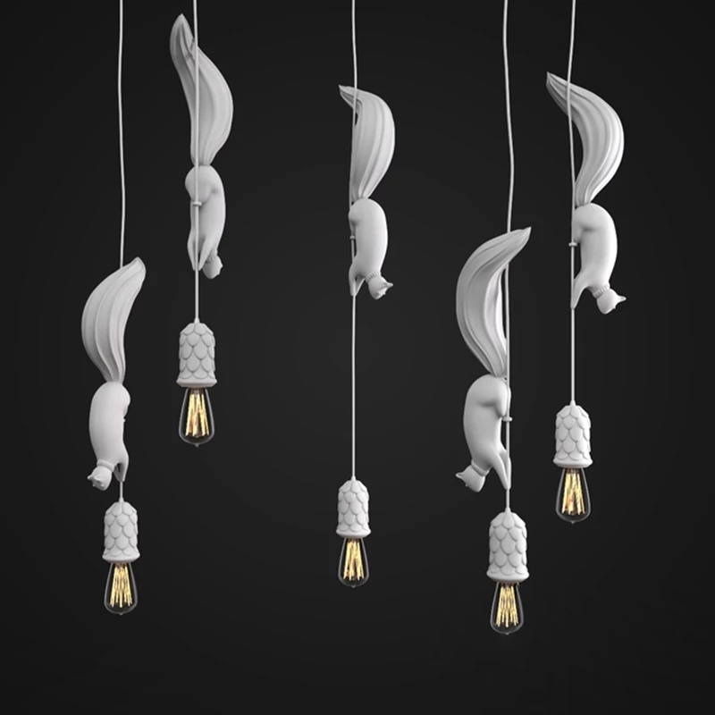 Nordic Creative Animal Squirre - Resin Art Hanging 리뷰 및 가격