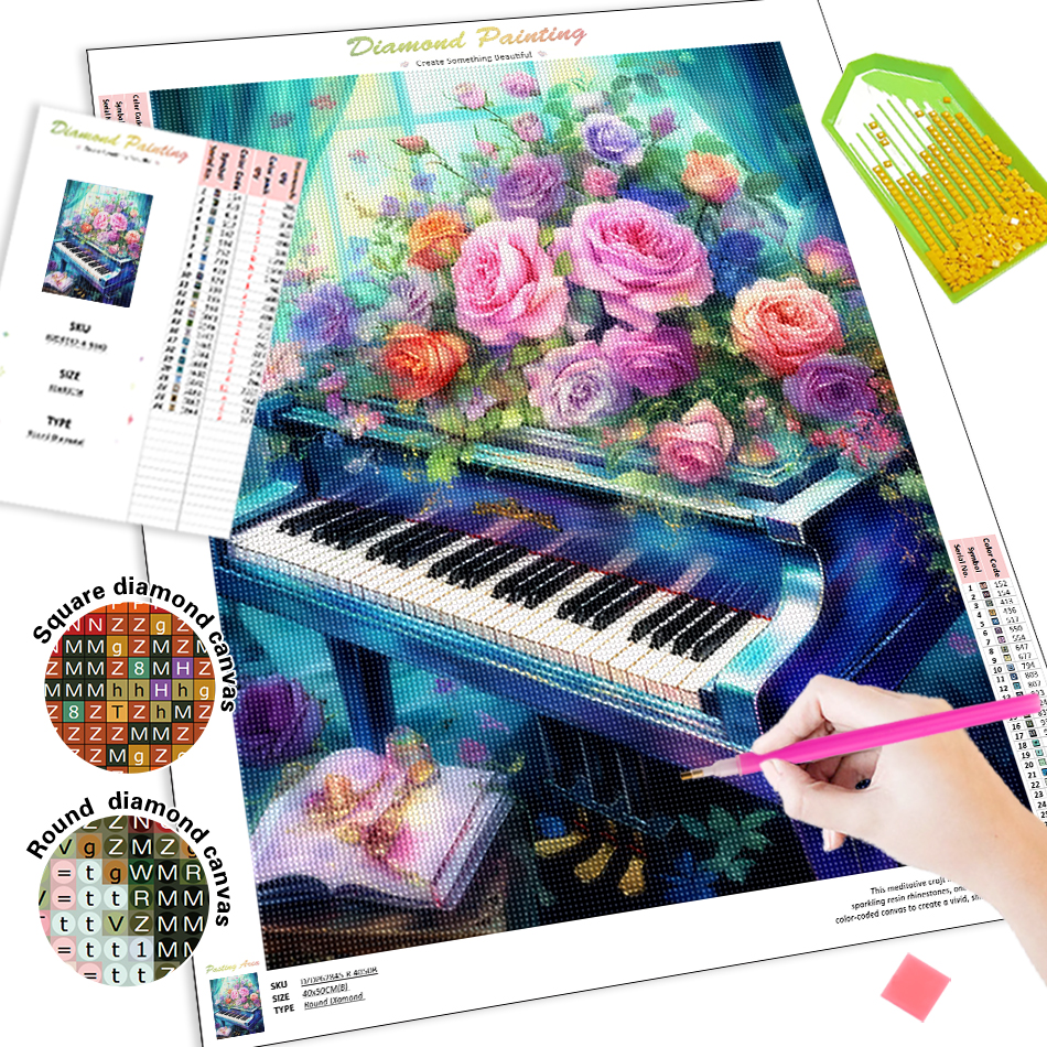 1pc frameless  Diamond Paintin - Resin Art Kit 리뷰 및 가격