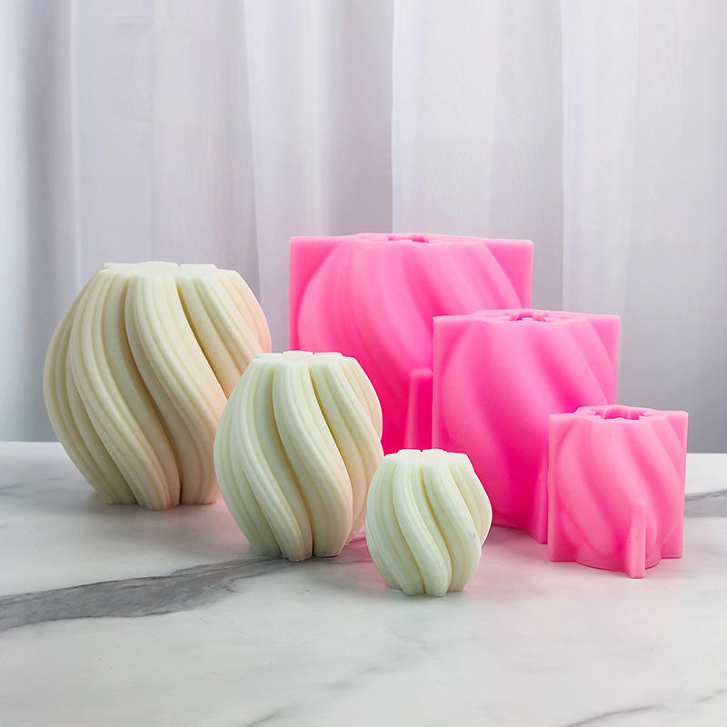 Geometric Striped Column Candl - Resin Art Furniture 리뷰 및 가격