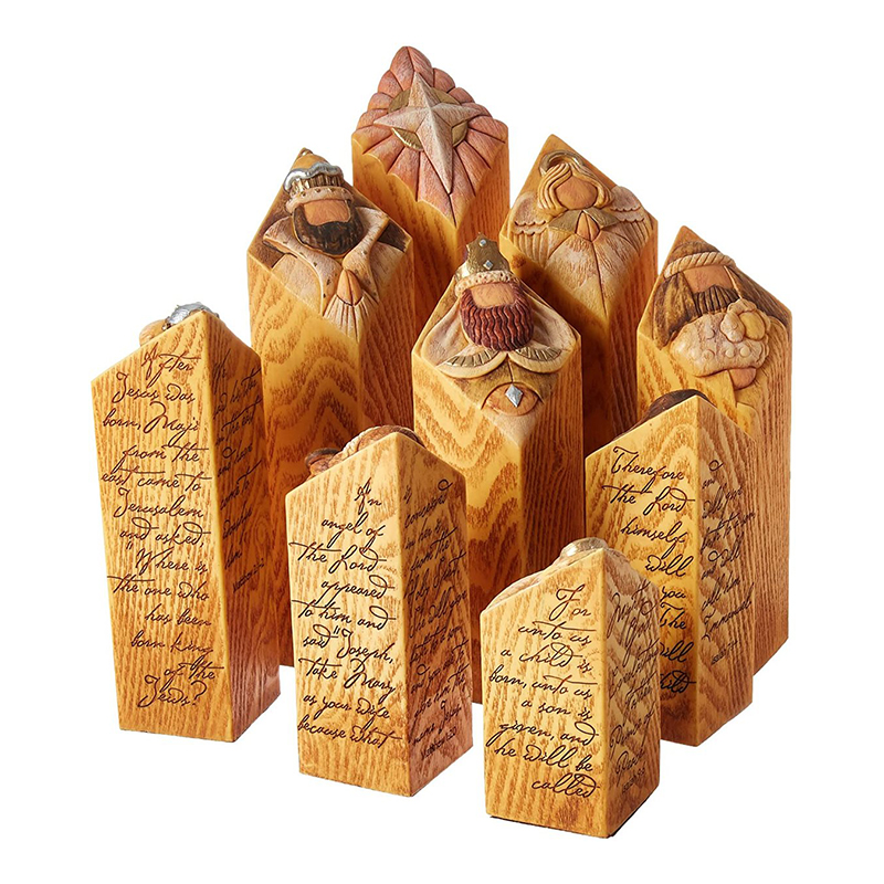 Heaven Nativity Tree Pillar St - Resin Art With Wood 리뷰 및 가격