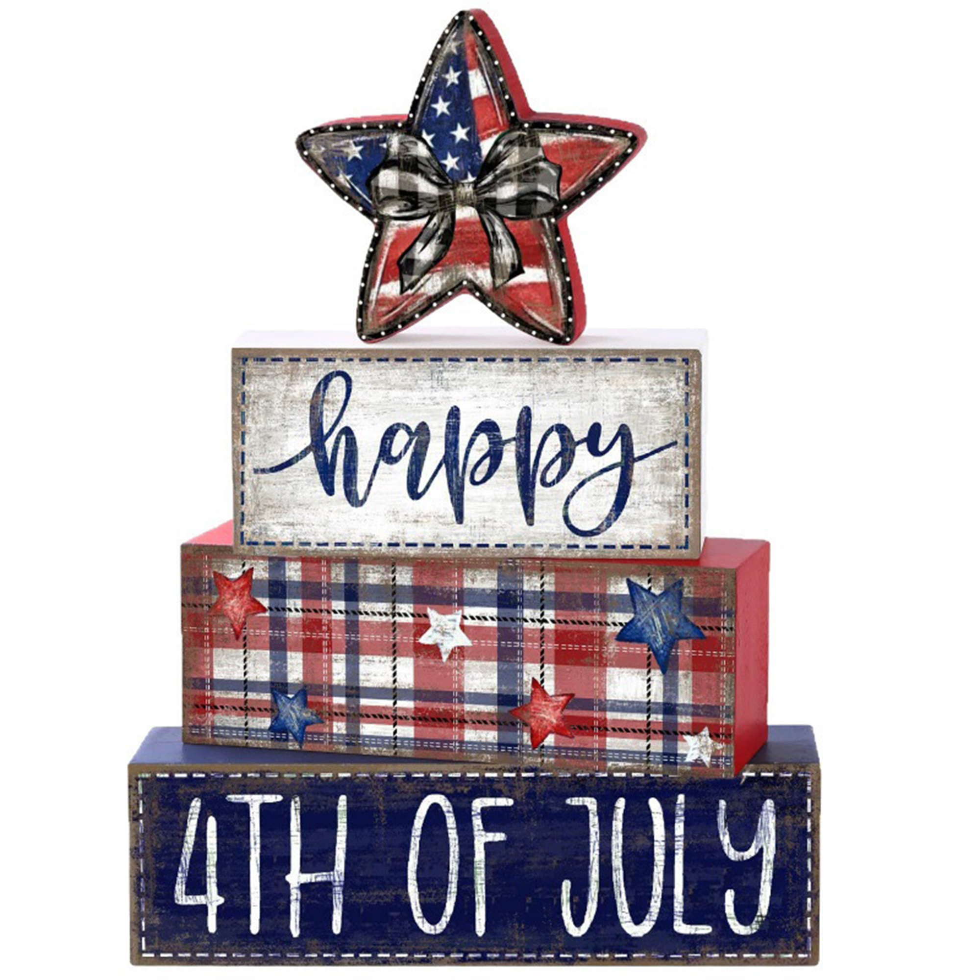 4th of July Wood Ornament Vint - Resin Art With Wood 리뷰 및 가격